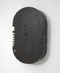#51, 2005-08, 36 x 21 1/2 x 9 1/2 inches, enamel, oil, plaster, tar and wax
