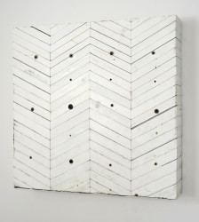 #56, 2005-10, 41 1/2 x 41 1/2 x 7 1/2 inches, enamel, oil, plaster, tar and wax