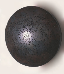#22, 29" diameter x 6.5", plaster, resin, tar, wax and wood, 1998-99